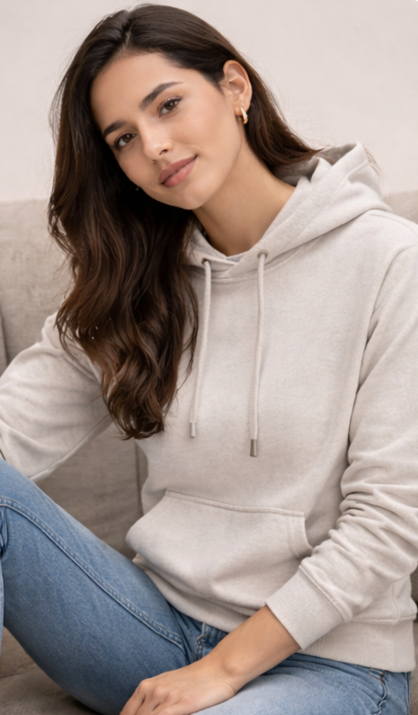 Women's Cream Essential Hoodie